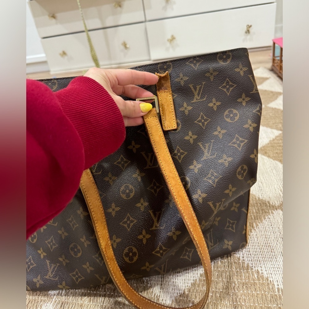 Authentic Vintage LOUIS VUITTON Bag Monogram Cabas mezzo canvas tote shoulder - Picture 11 of 16